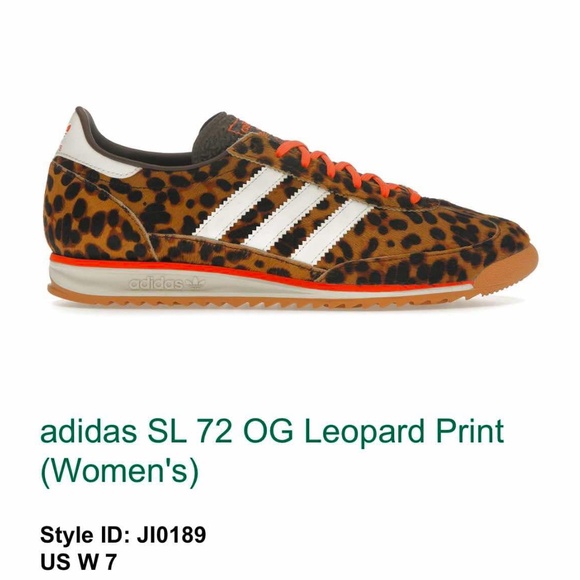 Adidas SL 72 OG Leopard Print women's shoes size US 7 - Picture 8 of 8